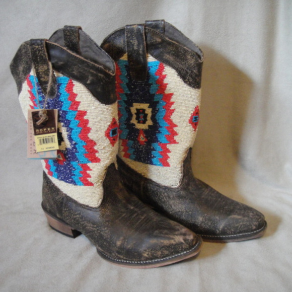 beaded cowboy boots